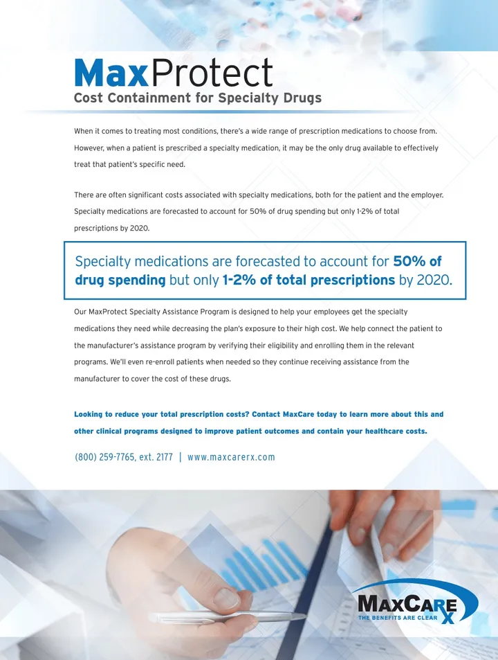 Preview of the MaxProtect one-sheet